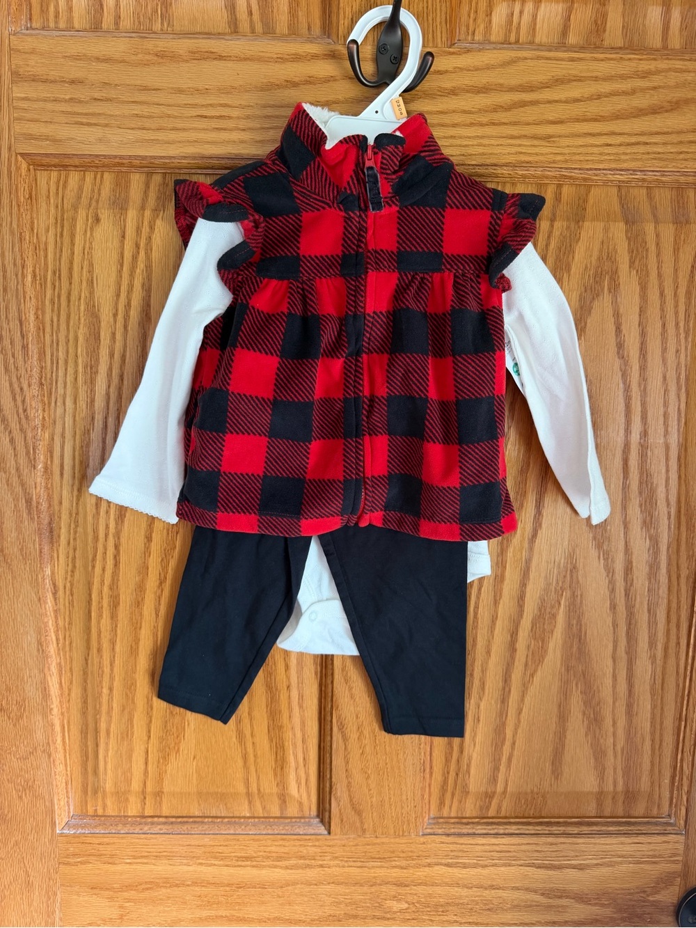 Carter's Red and Black Buffalo Plaid Baby Accessory